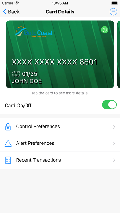 How to cancel & delete Gold Coast FCU CardValet from iphone & ipad 1
