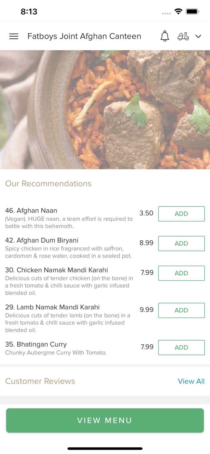 Fatboys Joint Afghan Canteen