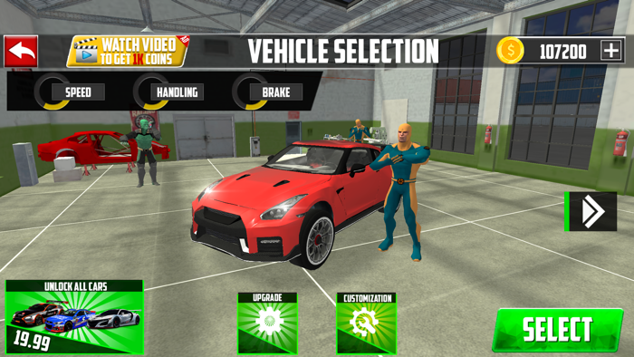 Superhero Car Mega Ramp Stunt