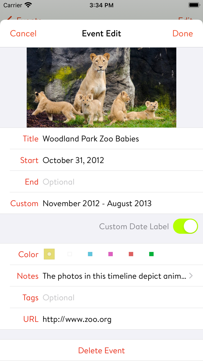 Timeline 3D Education Edition
