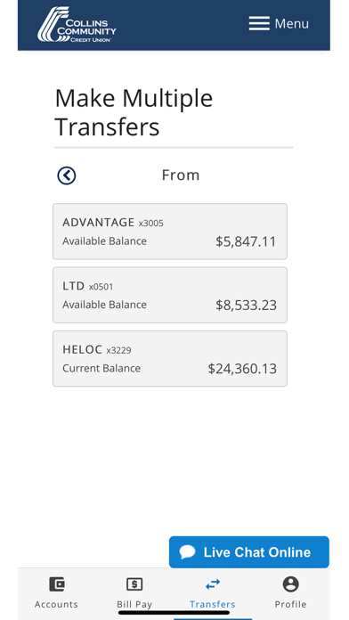 Collins Community CU Mobile screenshot 3