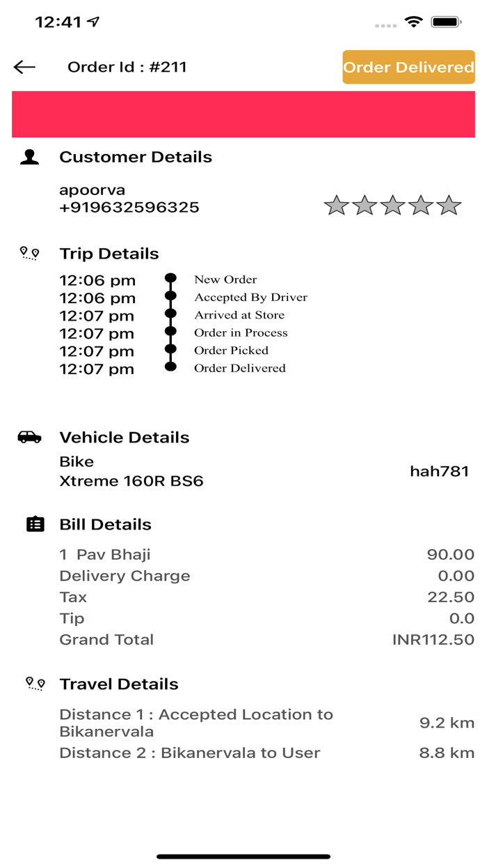 Apporio Food Delivery Driver