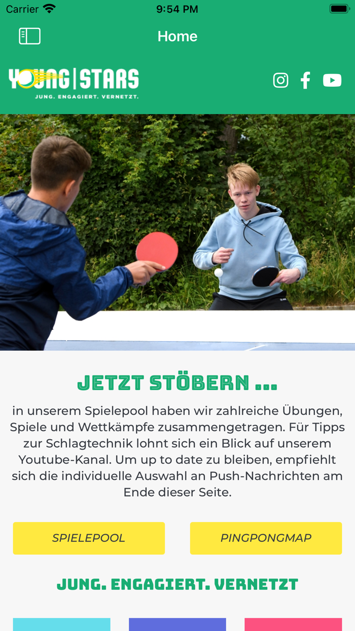 Spiel Tischtennis