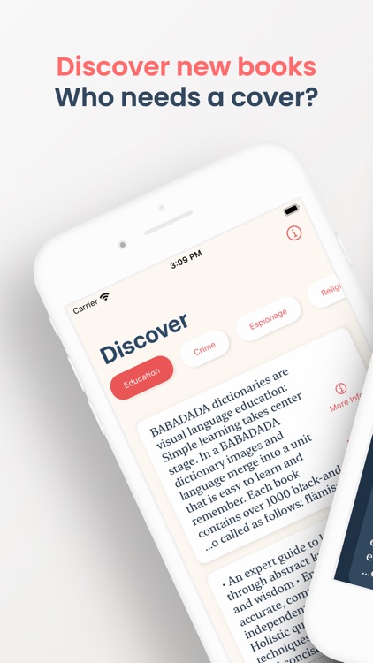 Coverless: Your book sugestion