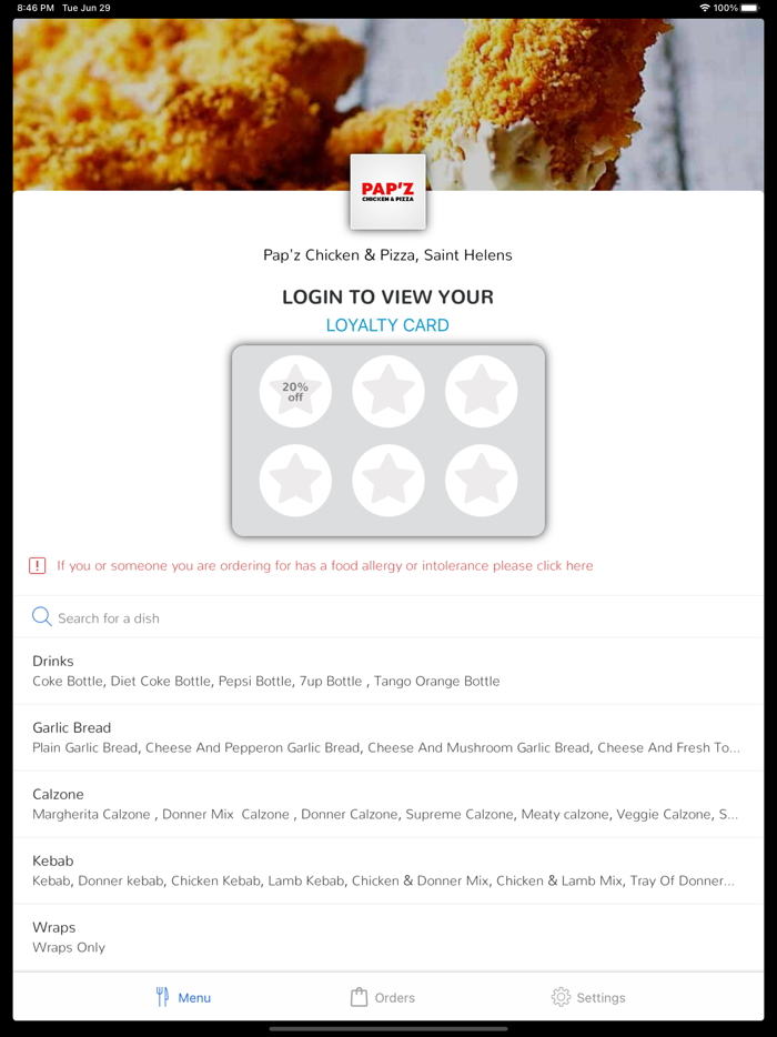 Papz Chicken  Pizza, Saint