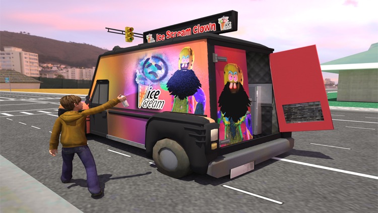 Crazy Ice Scream Clown Game 3D screenshot-5