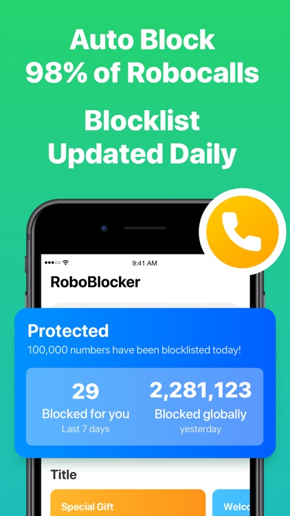 Spam & Robo Call Blocker