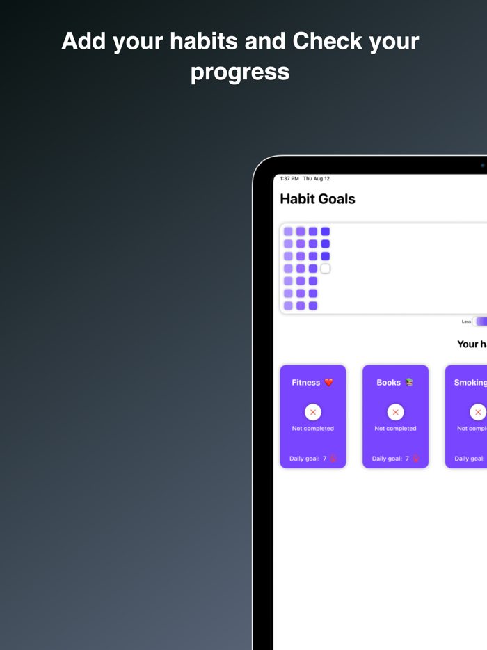 Habit Goal Daily Tracker