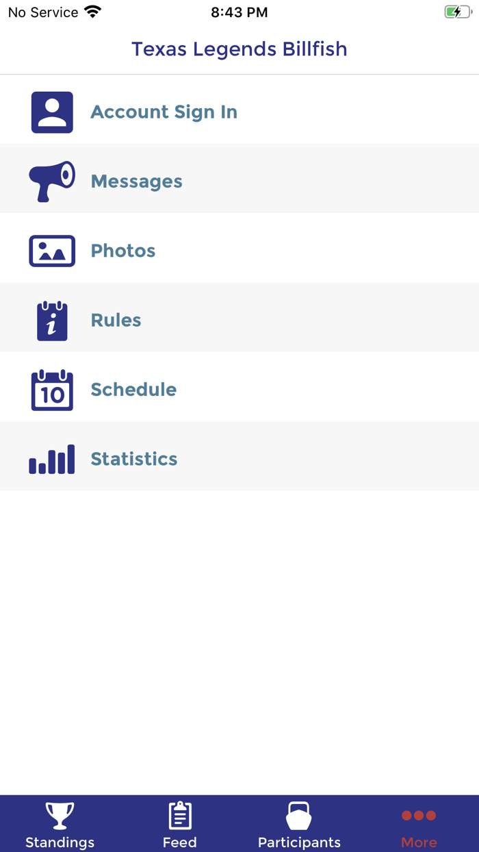 Texas Legends Billfish