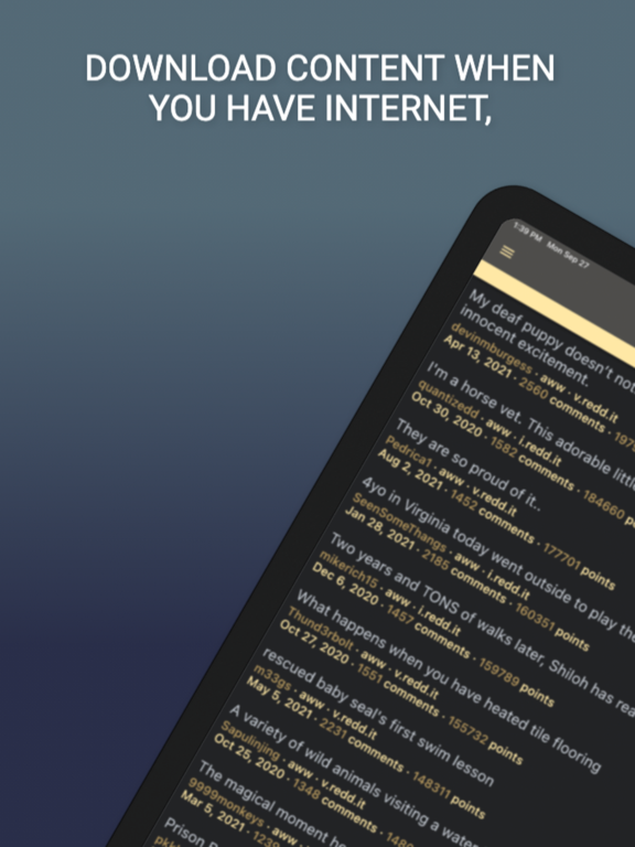 Screenshot #5 pour Offline Reader for reddit