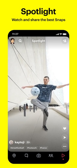 Snapchat app screenshot