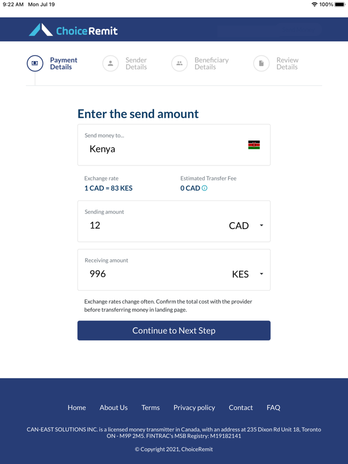 Choice Remit Money Transfer