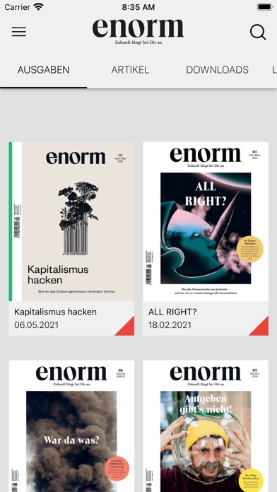 How to cancel & delete enorm Magazin from iphone & ipad 1
