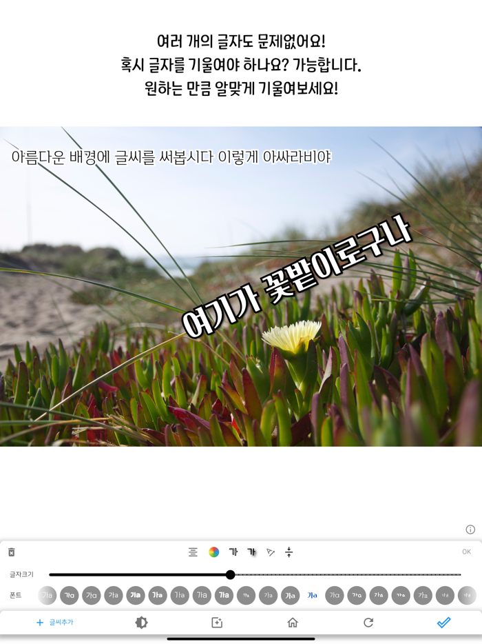 피차 - 간단하게 사진에 글자 넣기