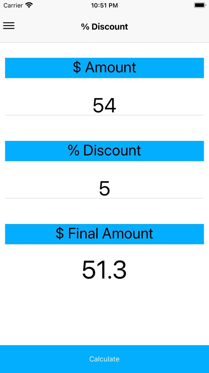 A discount calculator
