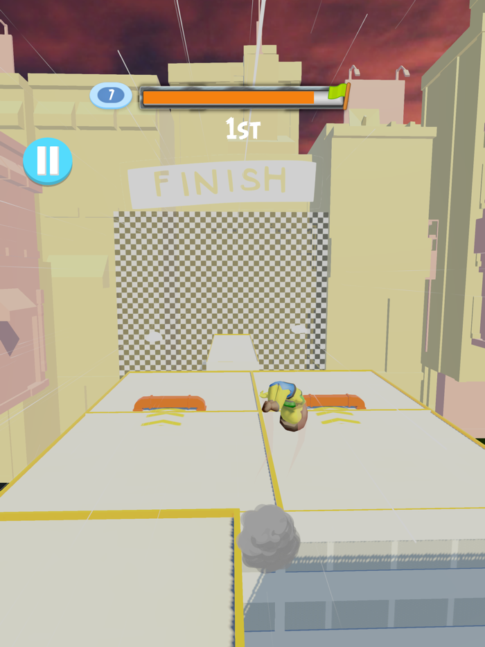 Rooftop Freestyle Parkour Race