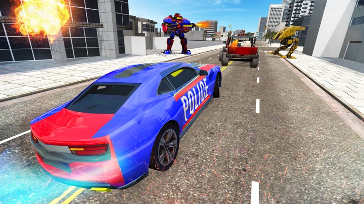 Police Robot Car Hero screenshot-3