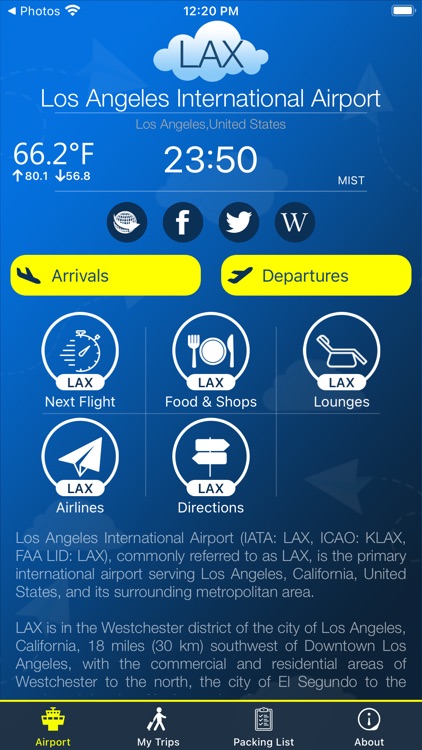 Los Angeles Airport Info