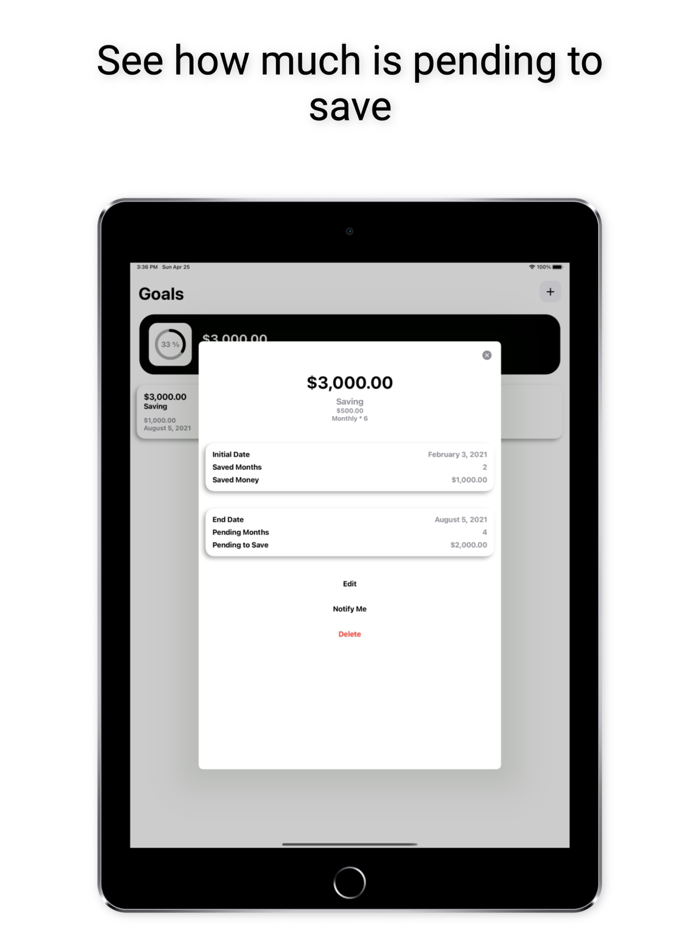 Goals Save Your Money