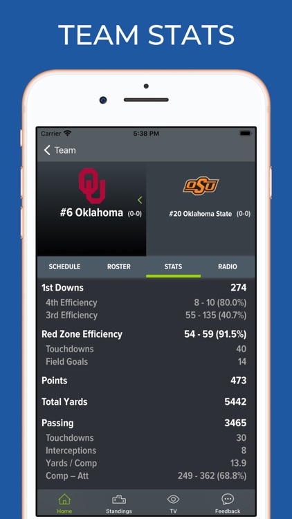 Oklahoma Football Schedules screenshot-4