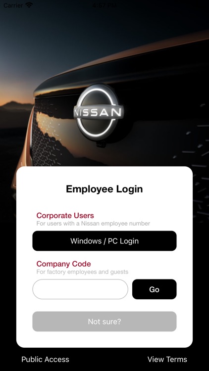 nissan employee website