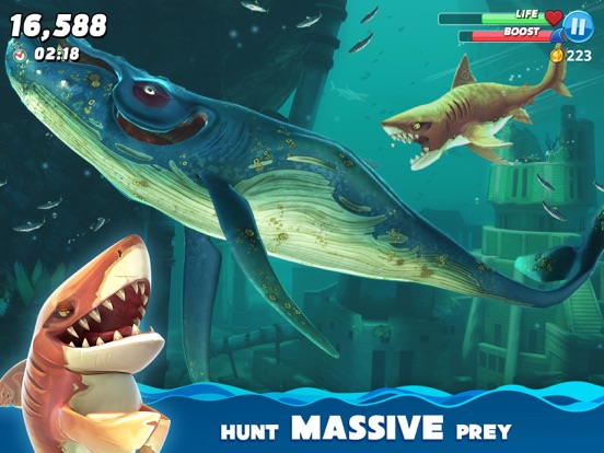 Hungry Shark World iPad app afbeelding 5