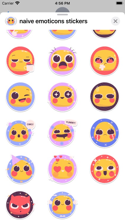 Naive Emoticons Stickers Love screenshot-4