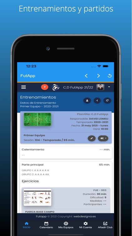 FutApp gestión de equipos