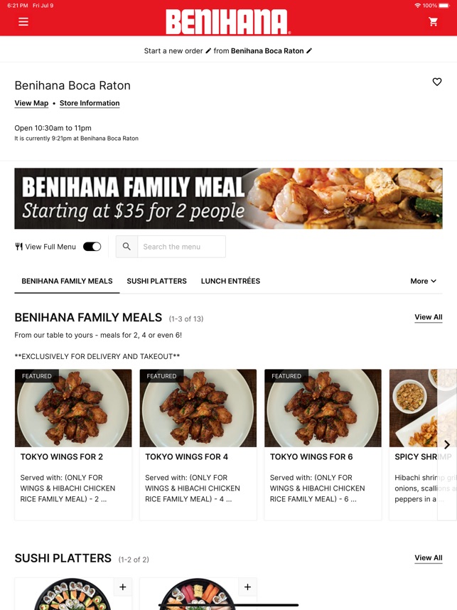 Benihana on the App Store