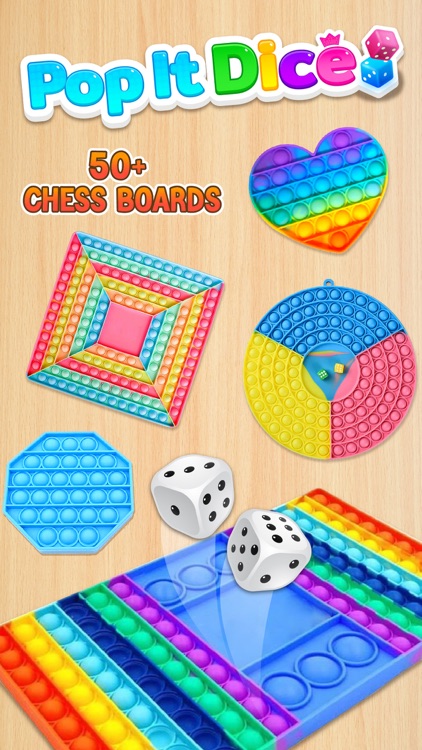 Pop It Chess - Pop It Dice 3D