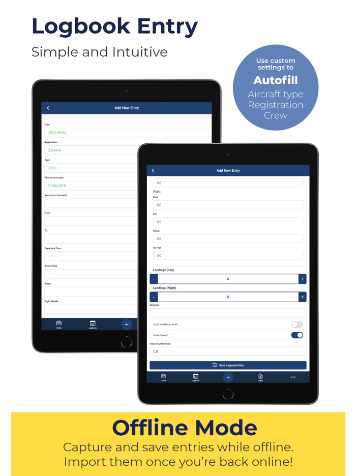 Pilott Electronic Logbook