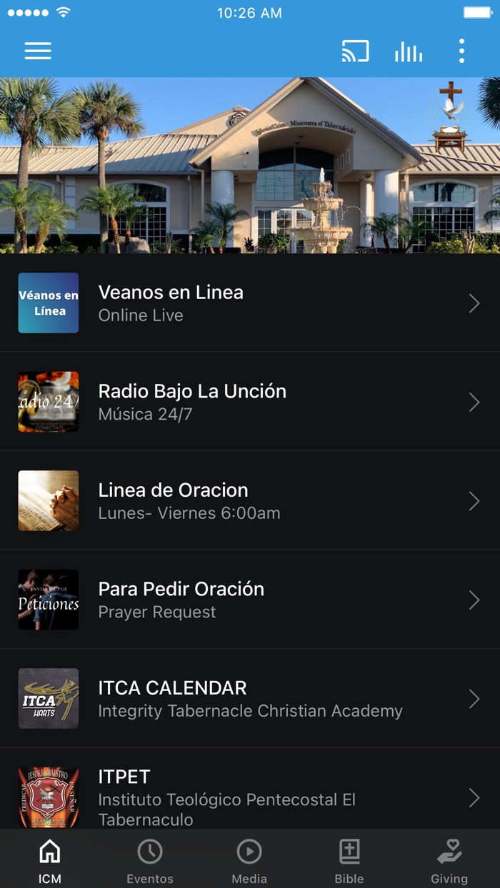 ICM El Tabernaculo FL