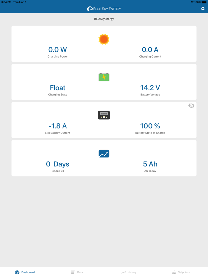 Blue Sky Energy BT Connect