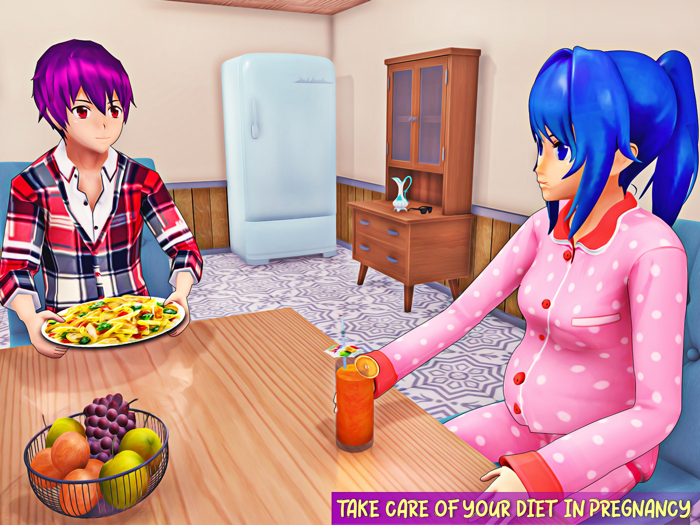 Anime Pregnant Mother Baby Sim