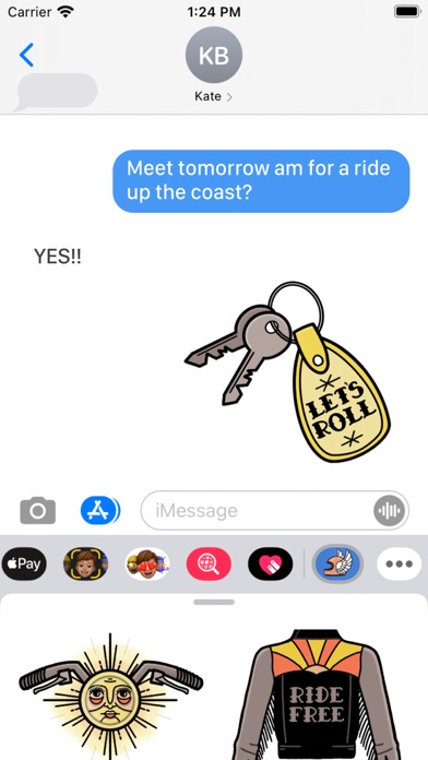 Screenshot #3 pour Motorcycle Mama Stickers