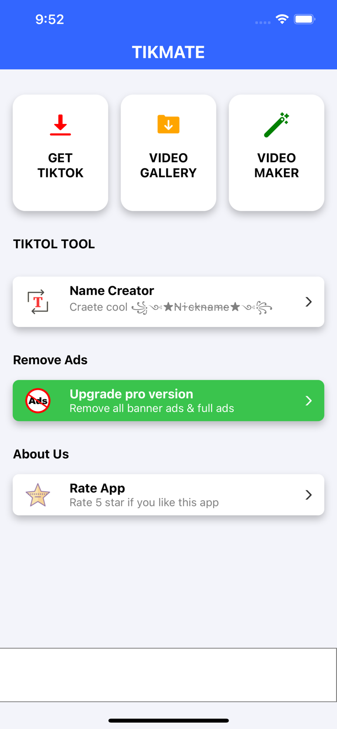 TikMate - Video Saver  Repost