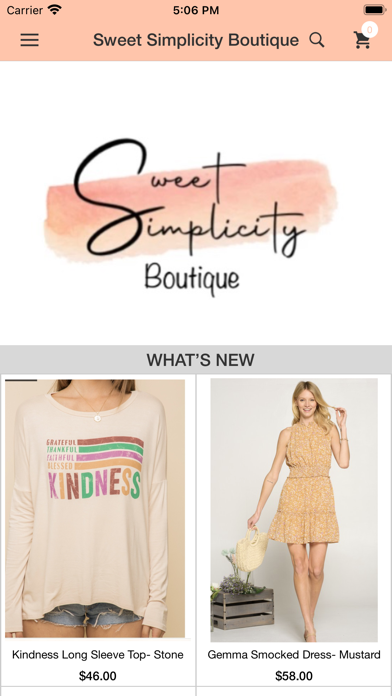 Sweet Simplicity Boutique screenshot 1