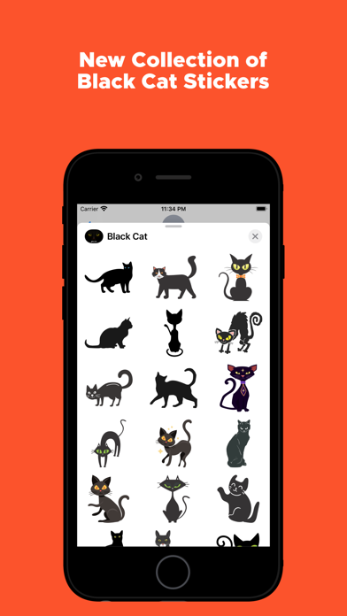 How to cancel & delete Cute Black Cat Stickers Pack from iphone & ipad 2