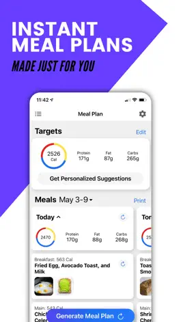 Game screenshot Prospre - Meal Planner mod apk