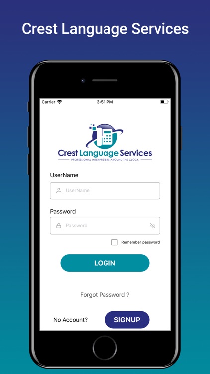 Interpreter App Crest Language