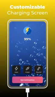 battery charger animation show iphone screenshot 1