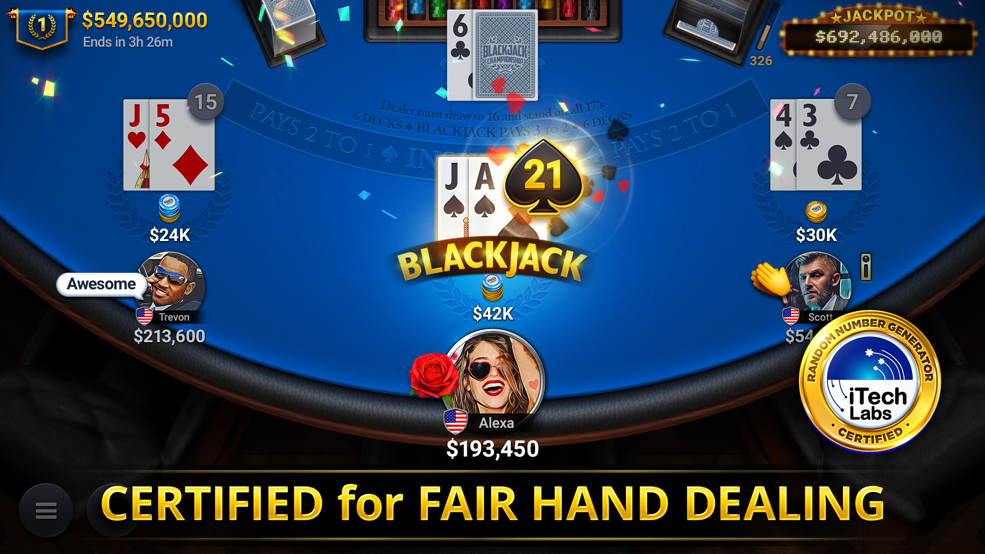 Blackjack Championship screenshot 19