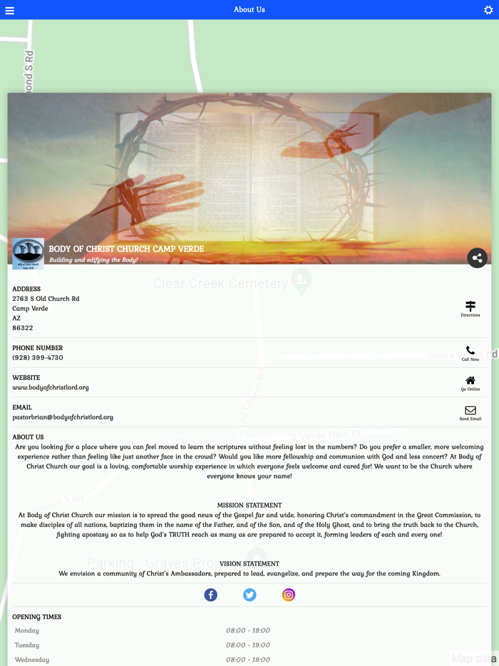 Body of Christ Church CV