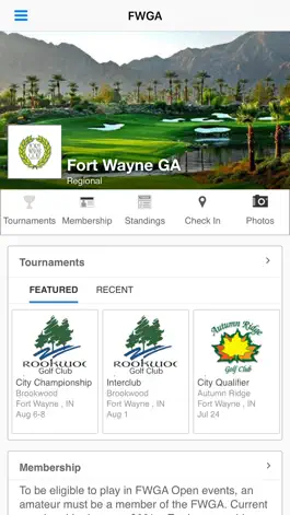 Game screenshot Fort Wayne Golf Association mod apk