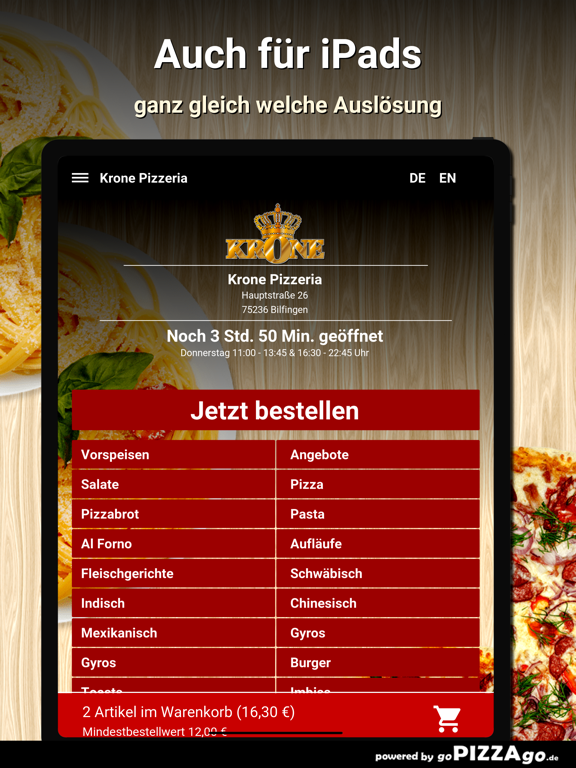 Krone Pizzeria Bilfingen screenshot 7