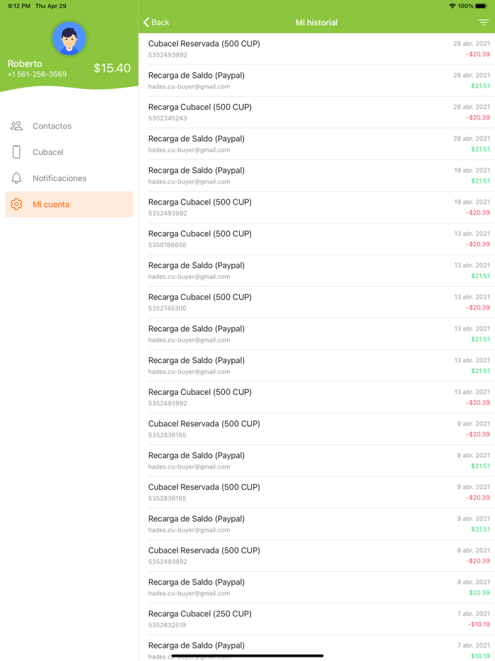 iLlamo Recargas a Cuba