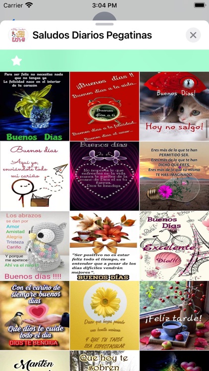 Saludos Diarios Pegatinas screenshot-5