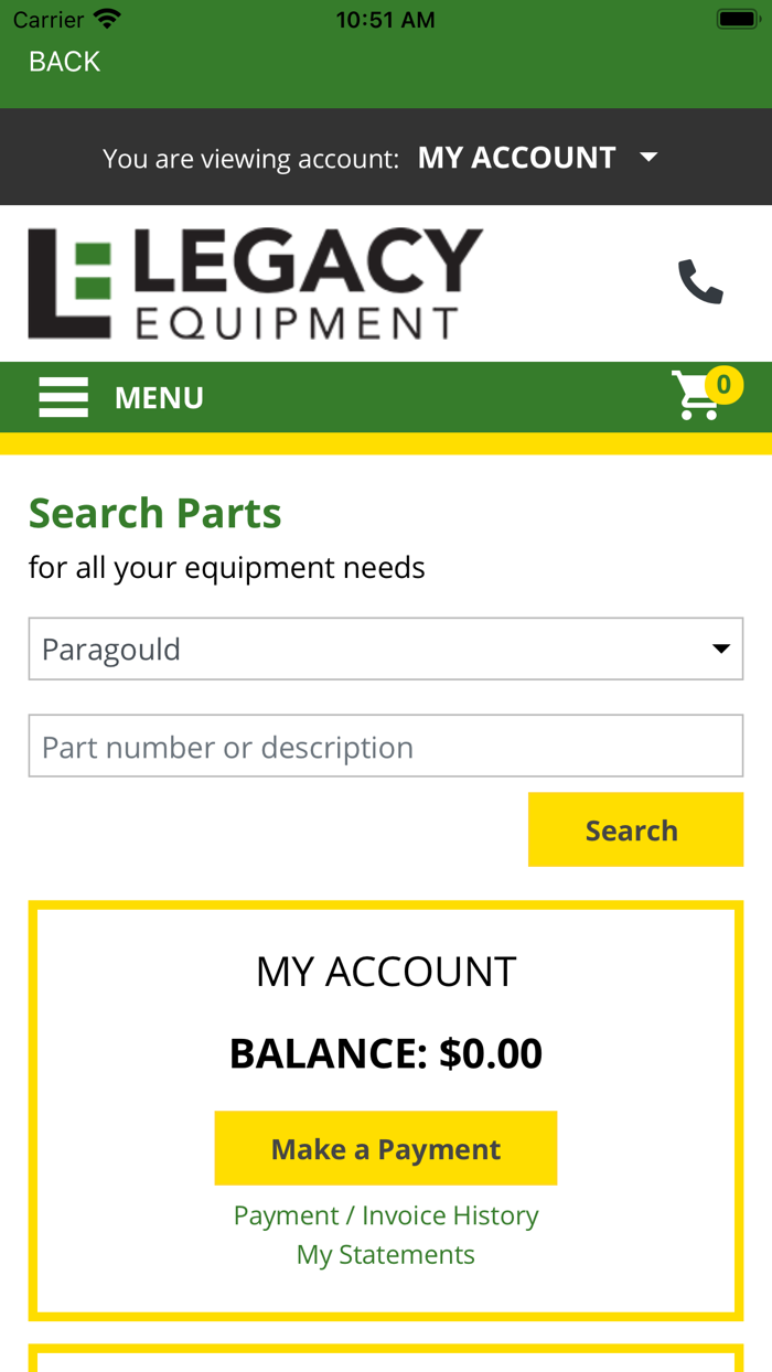 Legacy Customer Portal