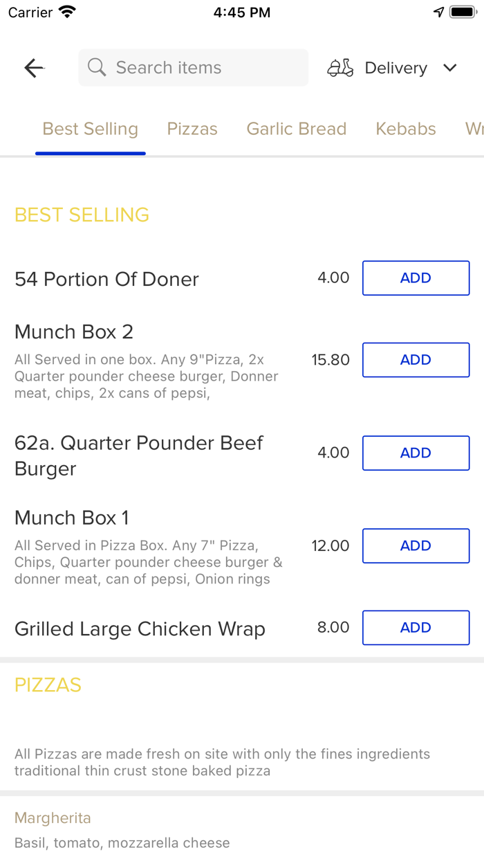 Laluna Whitehaven pizza Kebab