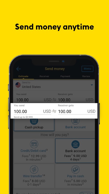 Western Union®: Money Transfer